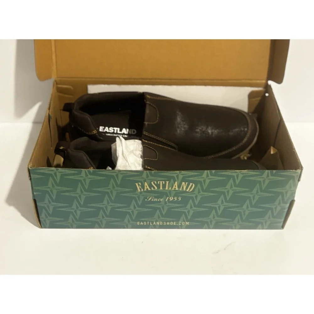 New Eastland Spencer Mens Slip On‎ Shoes Work Brown Size 10D Casual Loafer
